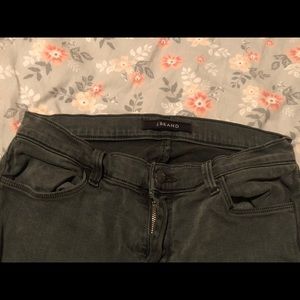 JBrand Dark Green Denim Skinny Jean